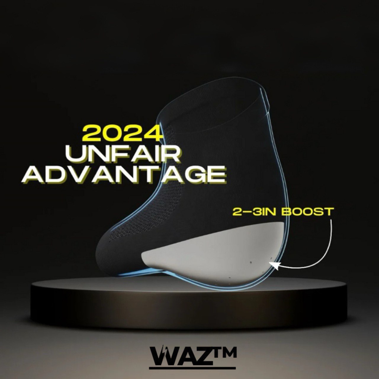 WAZ™ Max Height Socks (PAIR) | Invisible Height Increase Socks