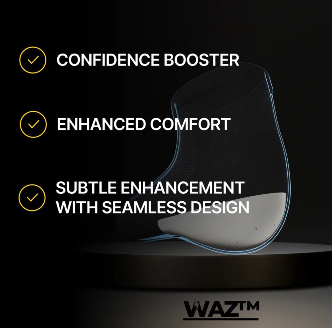 WAZ™ Max Height Socks (PAIR) | Invisible Height Increase Socks