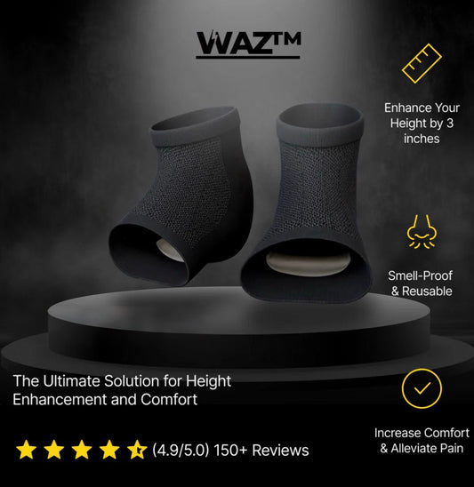 WAZ™ Max Height Socks (PAIR) | Invisible Height Increase Socks